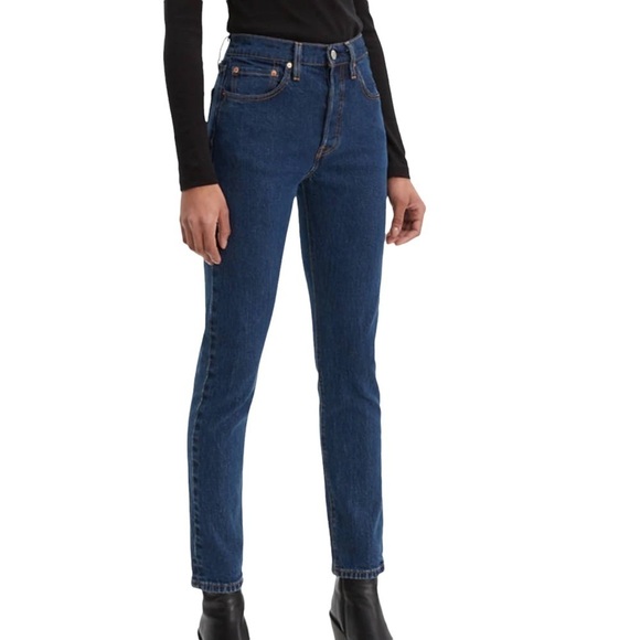 Levi’s Made & Crafted 501 Skinny Medium Dark Wash Jeans 27 - Picture 1 of 9